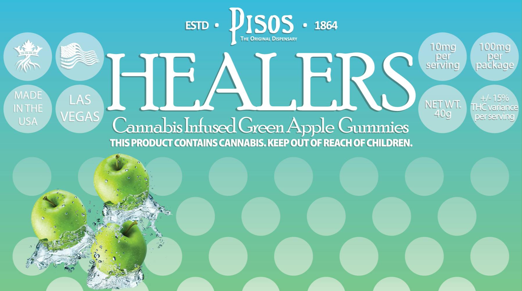 Healers | Green Apple Gummies 10pk 100mg