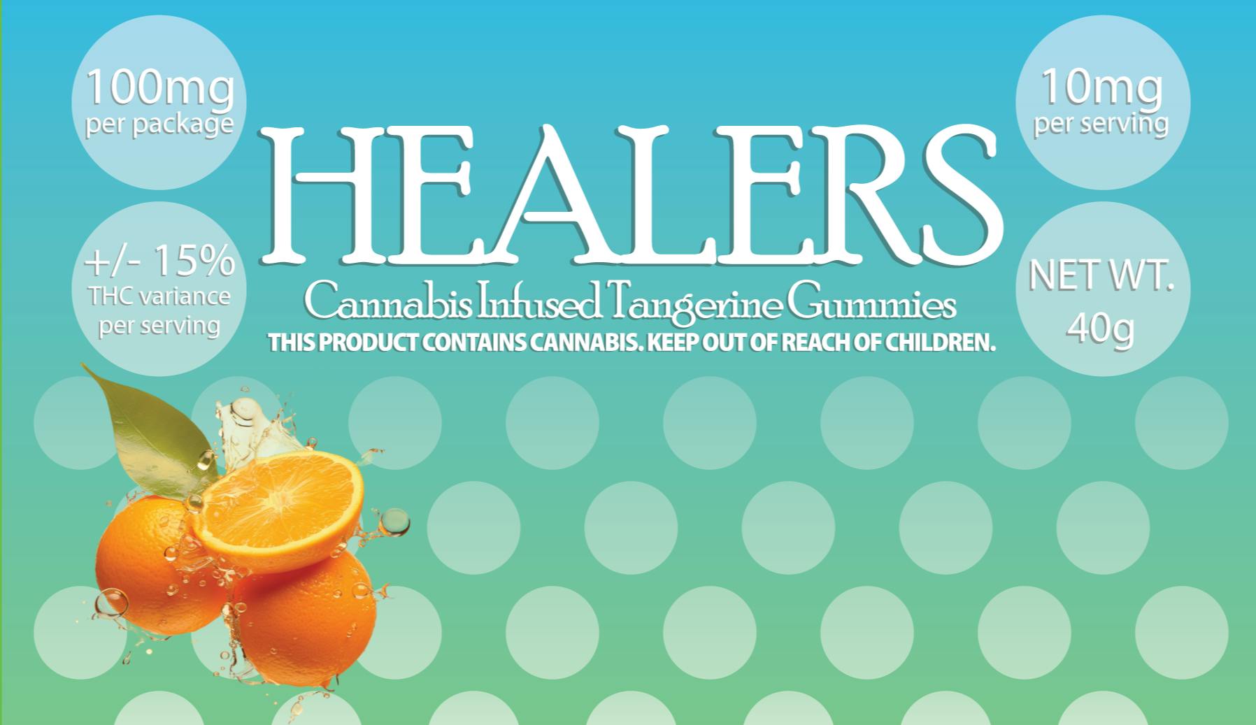 Healers | Tangerine Gummies 10pk 100mg