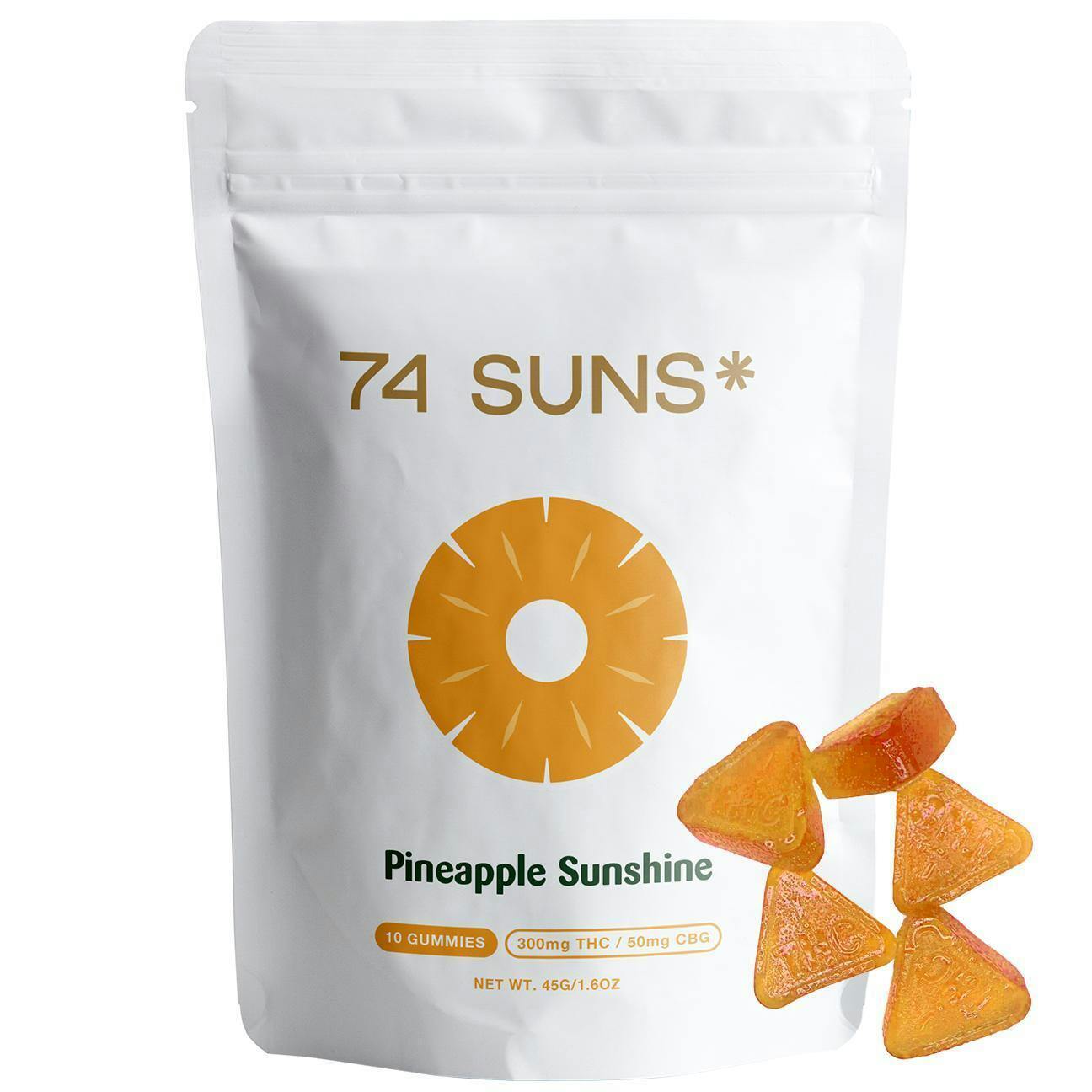 74 Suns | 300mg | Pineapple Sunshine | CBG | 10pk cannabis product