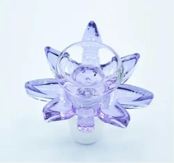 T Cannabis Leaf Glass Bowl - 18mm