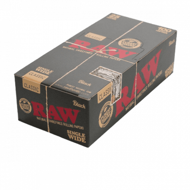RAW BLACK CLASSIC WIDE ROLLING PAPER