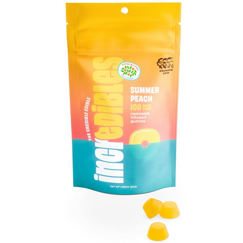 Incredibles Summer Peach 100mg Gummies