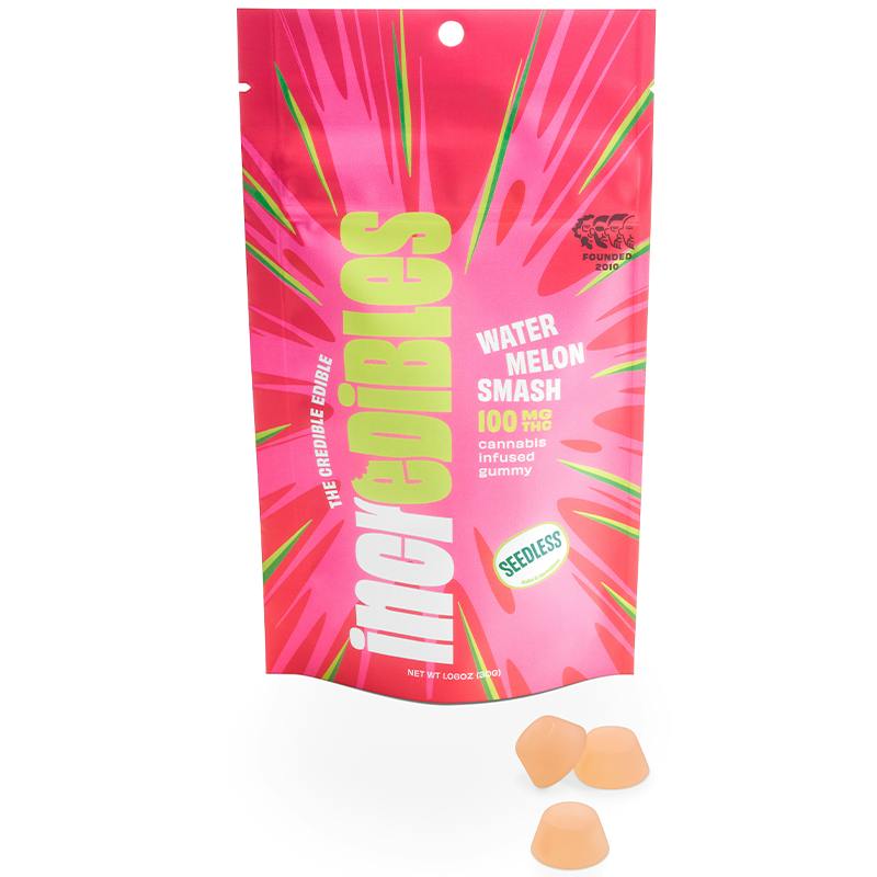 Incredibles Watermelon Smash 100mg Gummies