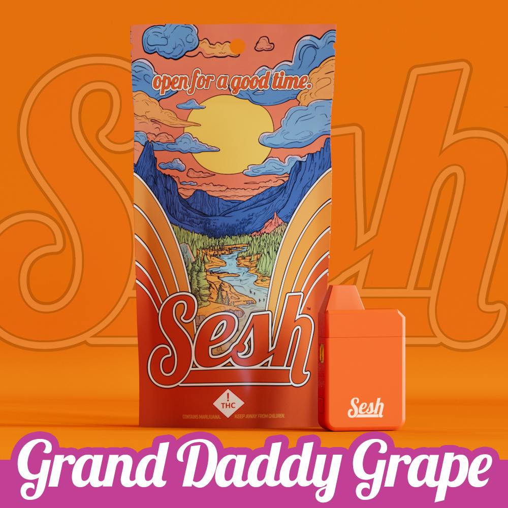 Seshie Grand Daddy Grape 1 Gram AIO Disposable | MED