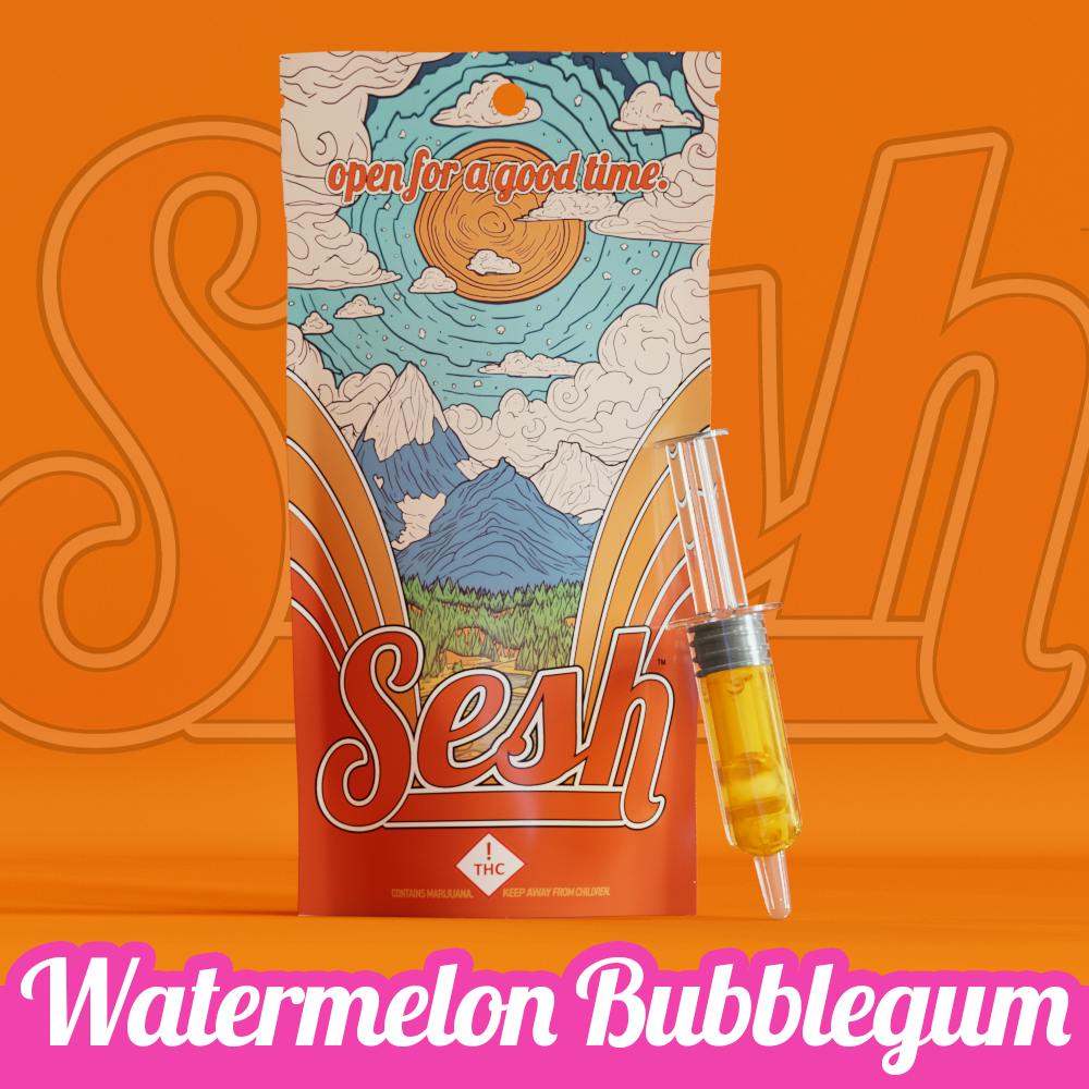 Sesh Watermelon Bubblegum 1000mg Distillate Syringe