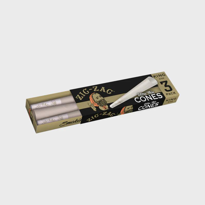Zig Zag King Cones 3pck Ultra Thin
