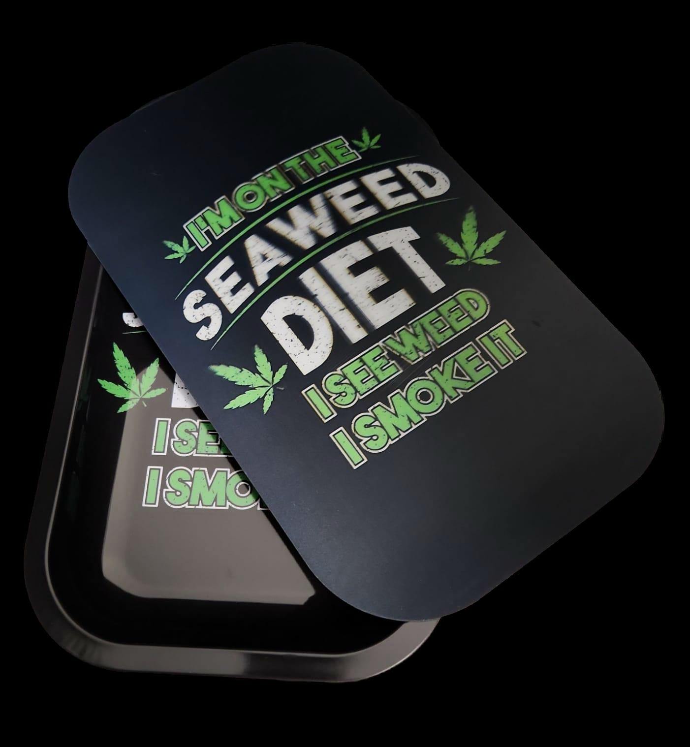 Tray with Magnetic Lid "I'm On The Seaweed Diet"
