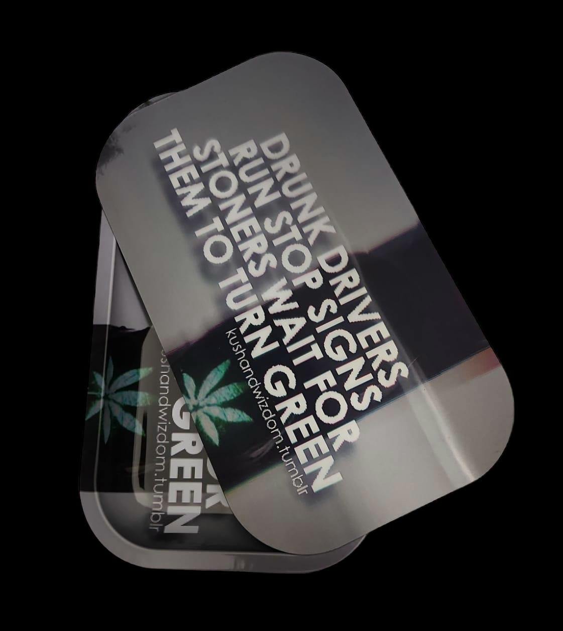 Tray with Magnetic Lid "Stoner Wait"