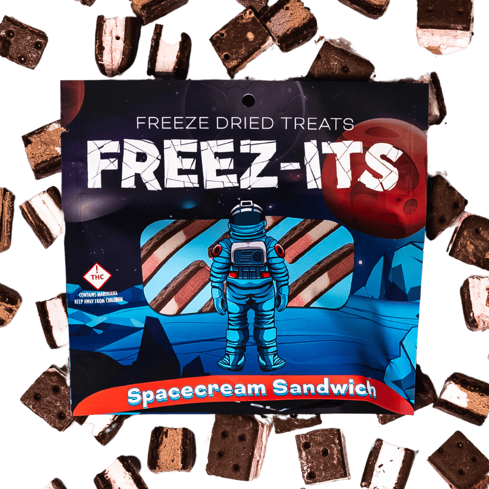 FREEZ-ITS' Spacecream Sandwich 100mg (10mg Each) Freeze Dried Treats