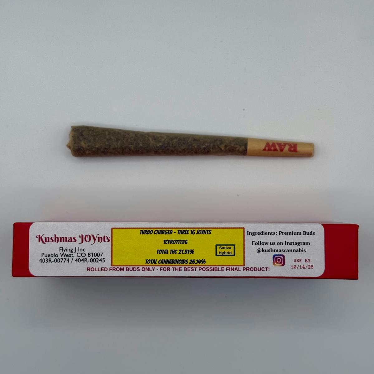 Kushmas Turbo Charged Pre-Roll 3 Pack (EA/1G)