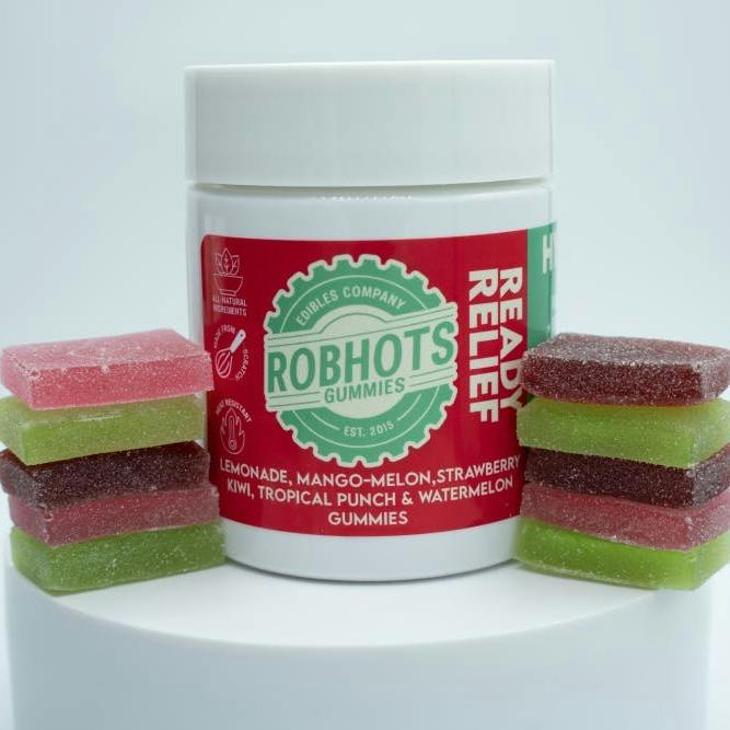 Robhots Ready Relief Gummies 1000mg-THC : 500 CBD : 500mg-CBG - MED