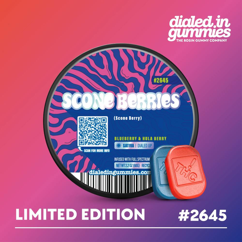 100mg - Scone Berries - Rosin Gummies (10pk)