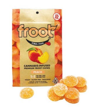 Froot: Peach 1THC:1CBD