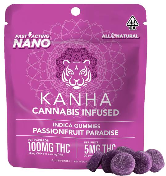KANHA - PASSIONFRUIT PARADISE 100MG NANO GUMMIES