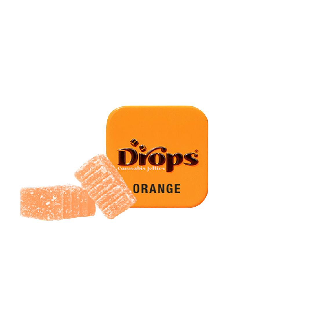 Drops - Orange: ORANGE 50MG LIVE ROSIN GUMMIES 2PK