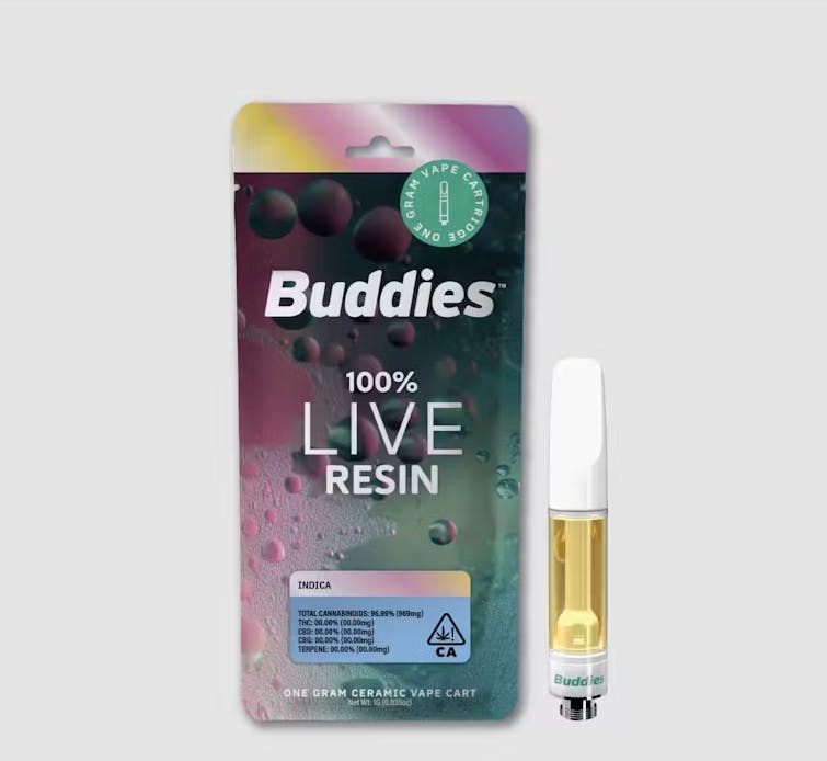 Buddies: BUDDIES- ALCATRAZ 1G LIVE RESIN CARTRIDGE