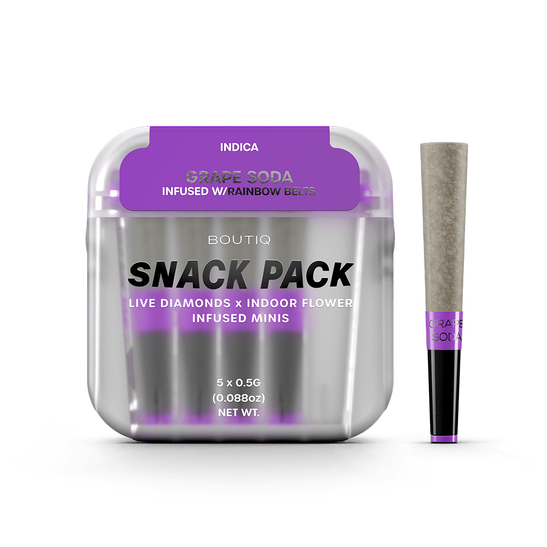 BOUTIQ - GRAPE SODA 0.5G INFUSED PREROLLS 5PK