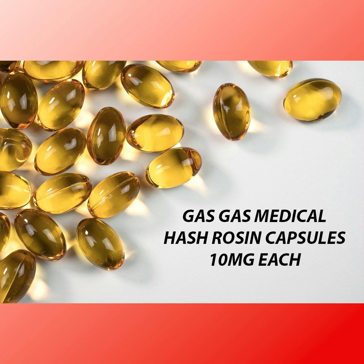 Hash Rosin Capsules (80mg) at Gas Gas Medical