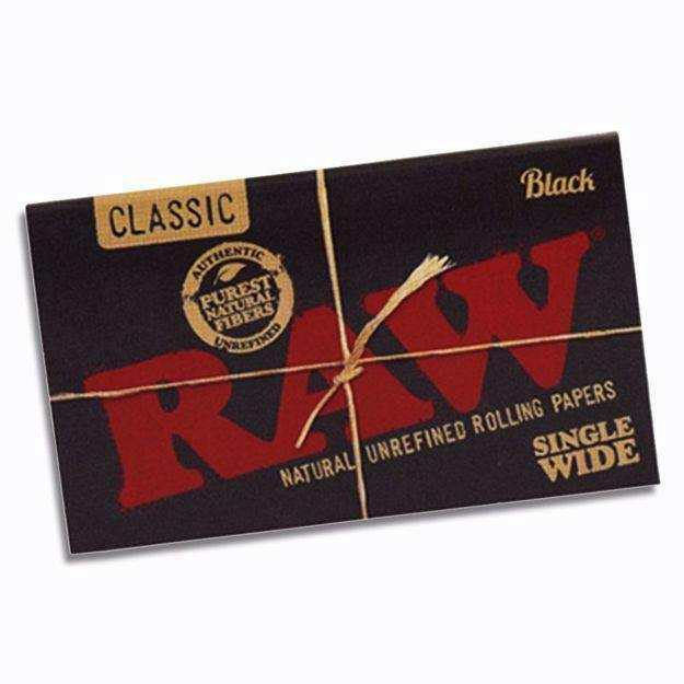Raw - Black Classic Single Wide Rolling Papers