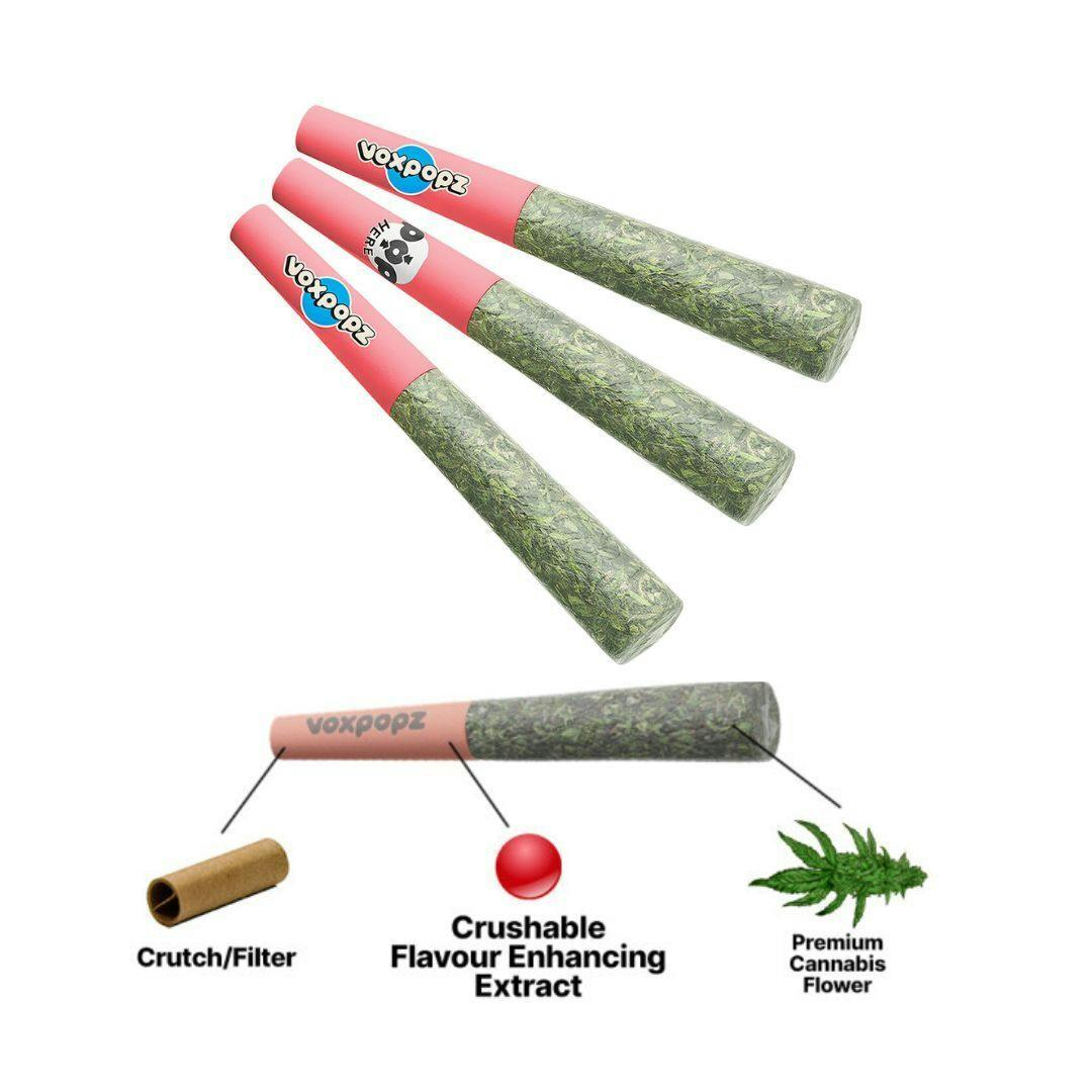 Vox Popz - Watermelon Punch Crushable Infused Pre-Roll - 3x0.5g