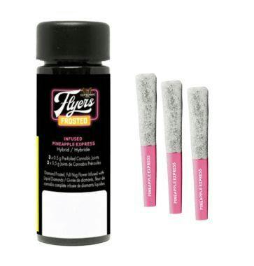 Claybourne - Flyers Frosted Infused Pineapple Express Pre-Rolls - 3x0.5g