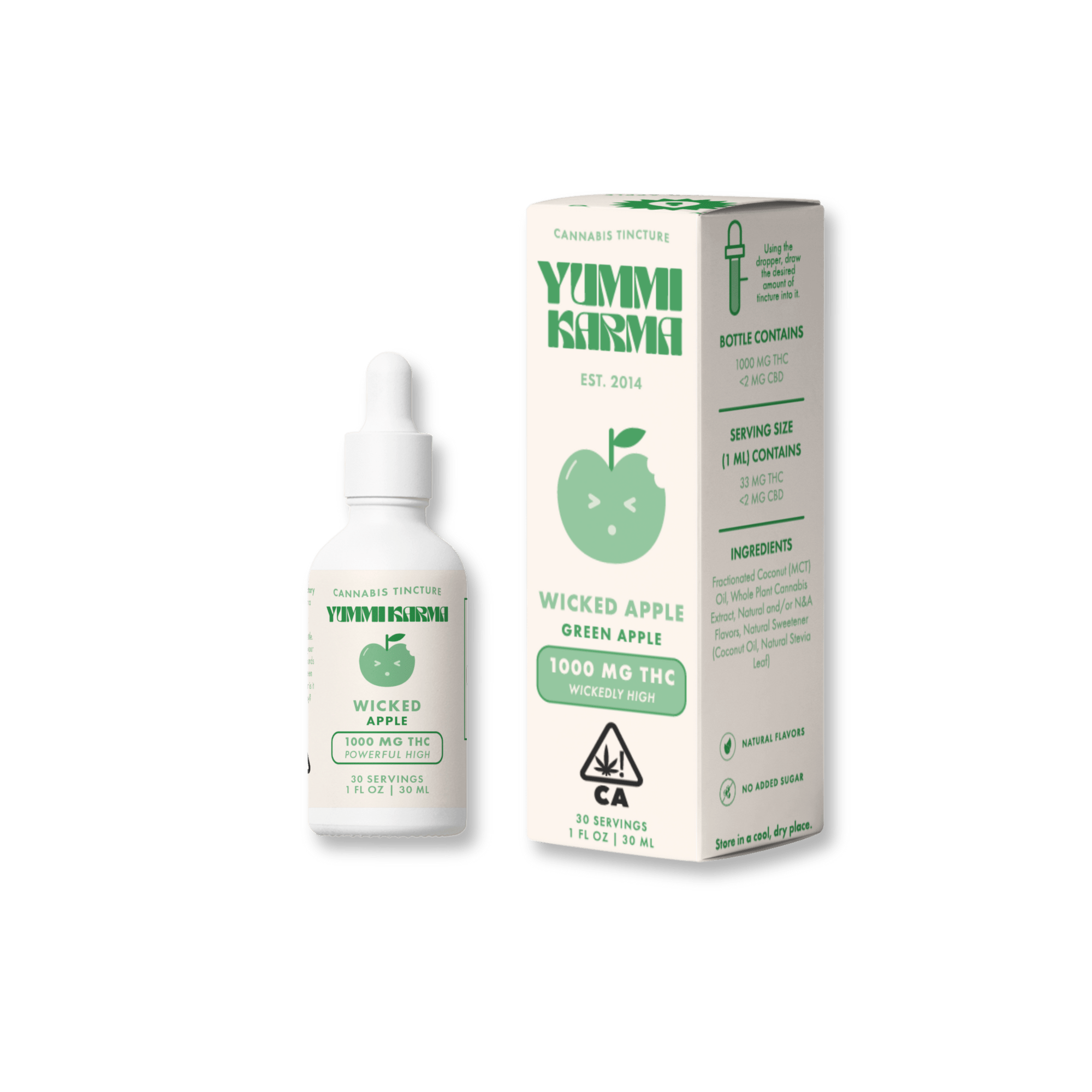 KB - YUMMI KARMA - THC TINCTURE - WICKED APPLE - 1000MG