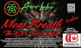 Aero Labs - 1g Full Flower Pre-Roll - Meat Breath - Indica - Indica
