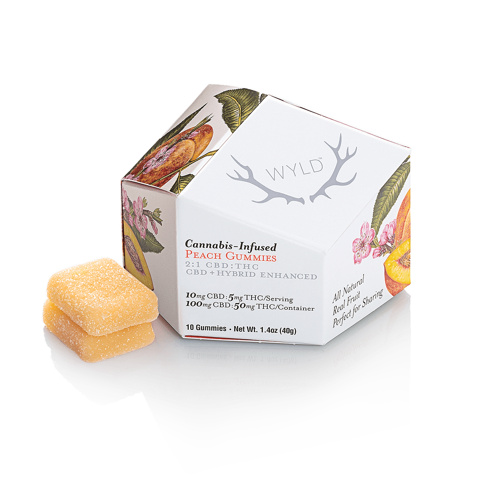 Wyld - 300mg 1:1 THC/CBD - Peach gummy - Hybrid