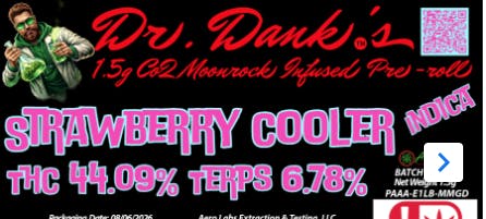 Aero Labs - Dr. Danks 1.5g co2 Infused preroll - Strawberry Cooler - Indica