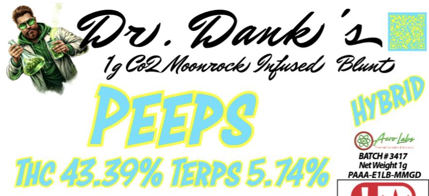 Aero Labs - 1g infused Blunt - Peeps - Hybrid