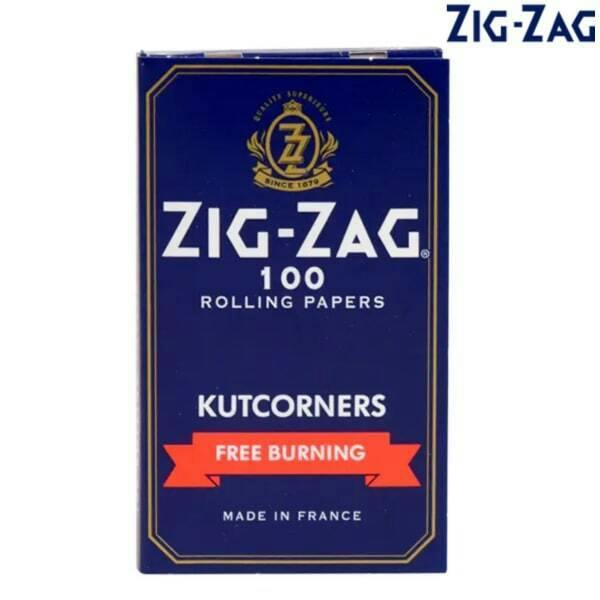 Zig Zag | Blue Kutcorners Slow Burning Rolling Papers | Single Wide