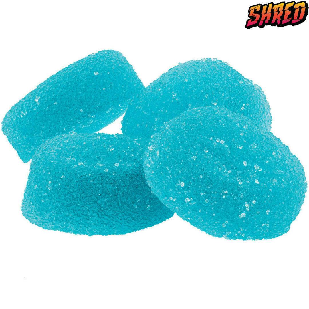 Shred'ems | 1:2 Sour Blue Razzberry THC:CBD Gummies | 4PC