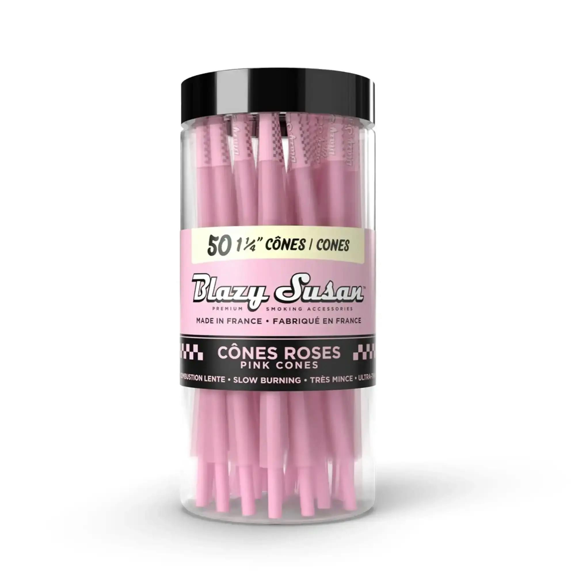 Blazy Susan | Pink Pre-Rolled Cones | 1 1/4 | 50 Pack