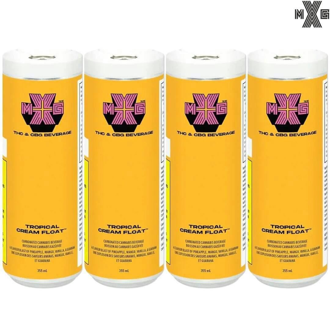 XMG+ | 1:1 Tropical Cream Float THC:CBG 4PK | Beverages