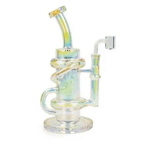 Red Eye Glass | Terminator Glitch Klein Dab Rig | 9.5"~