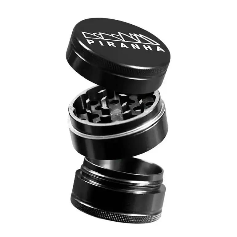 Piranha | Grinder with Storage 2.0 Black | 3 Piece