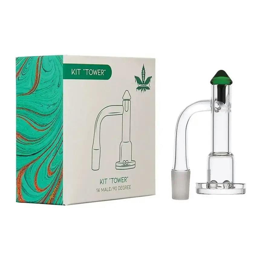 aLeaf | Tower Quartz Banger Spinner Kit - 14mm M | 90 Degree