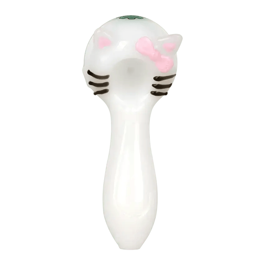 SeshGear | Cute Kitty Glass Spoon Pipe | 4"