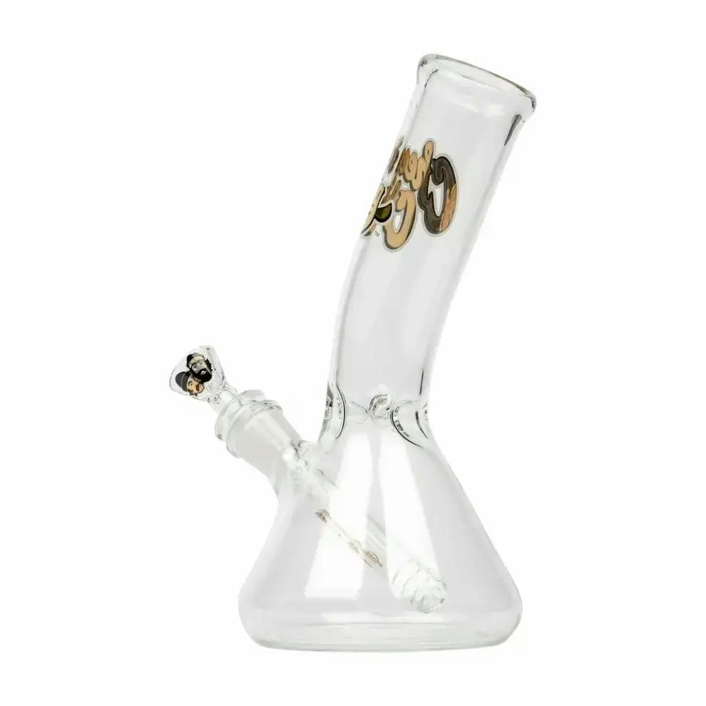 Cheech & Chong Glass | Tall Clear Low Rider Chillax Style Tube | 9''