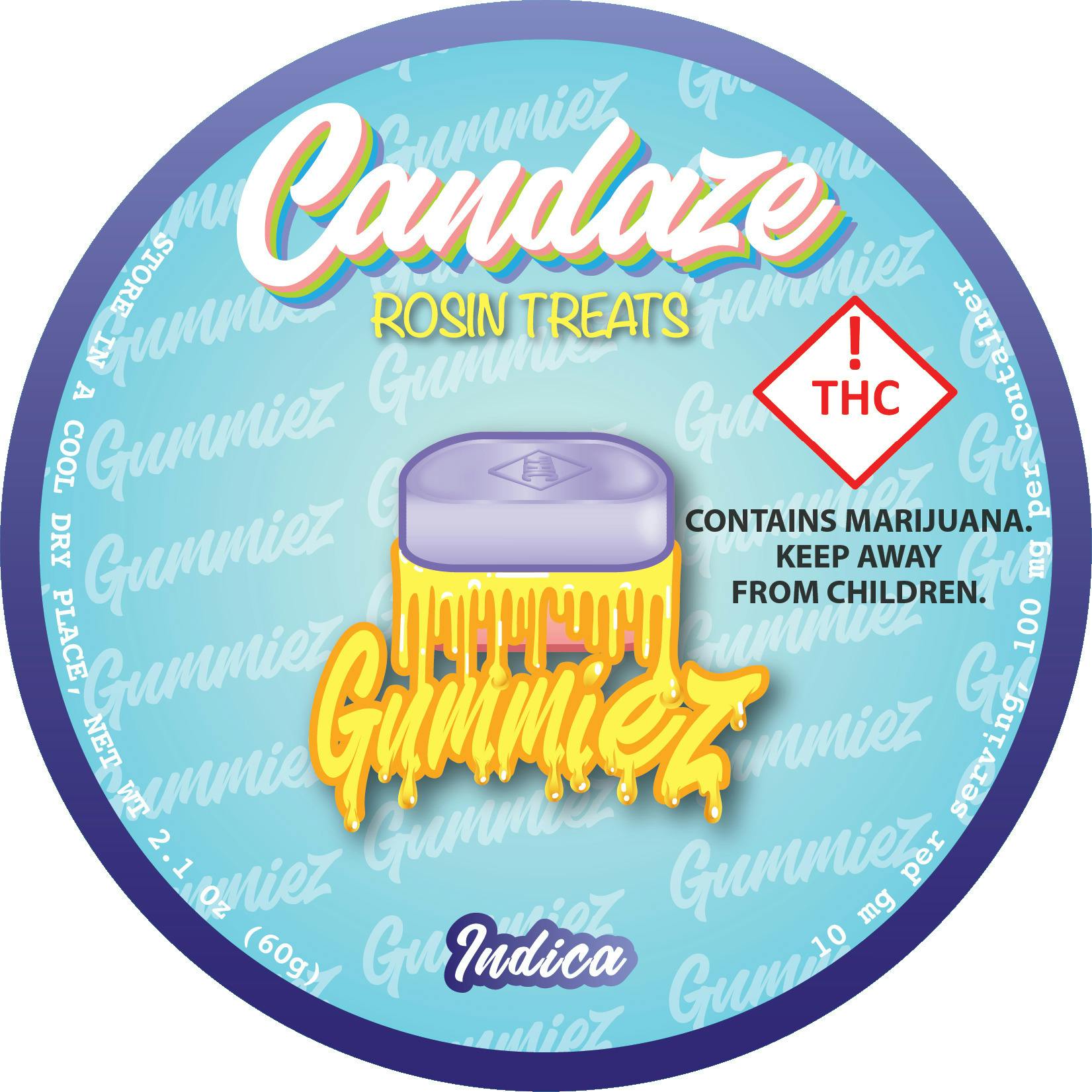 Candaze Rosin Treats - Gummies - Rocket Pop (I)