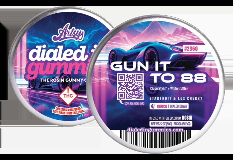 Dialed In - Rosin Gummies - Gun It To 88 (I)