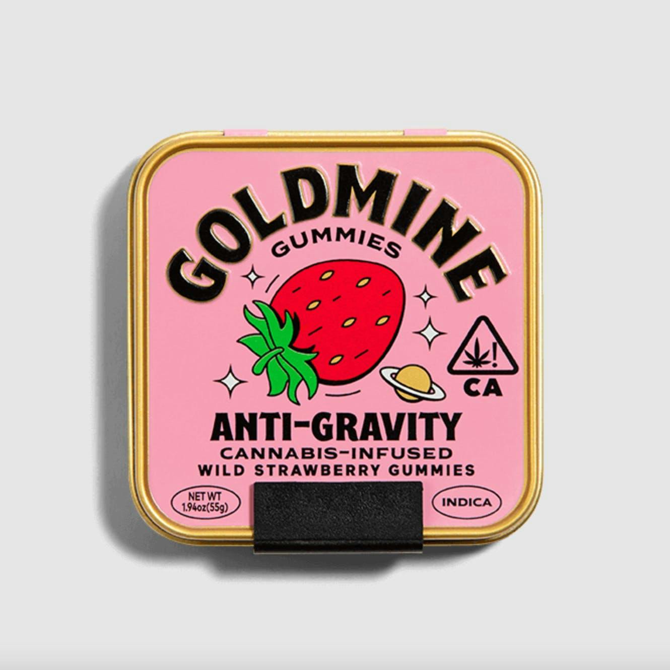 Goldmine Gummies | Anti-Gravity Wild Strawberry | 100mg | 10ct | 10mg/ea