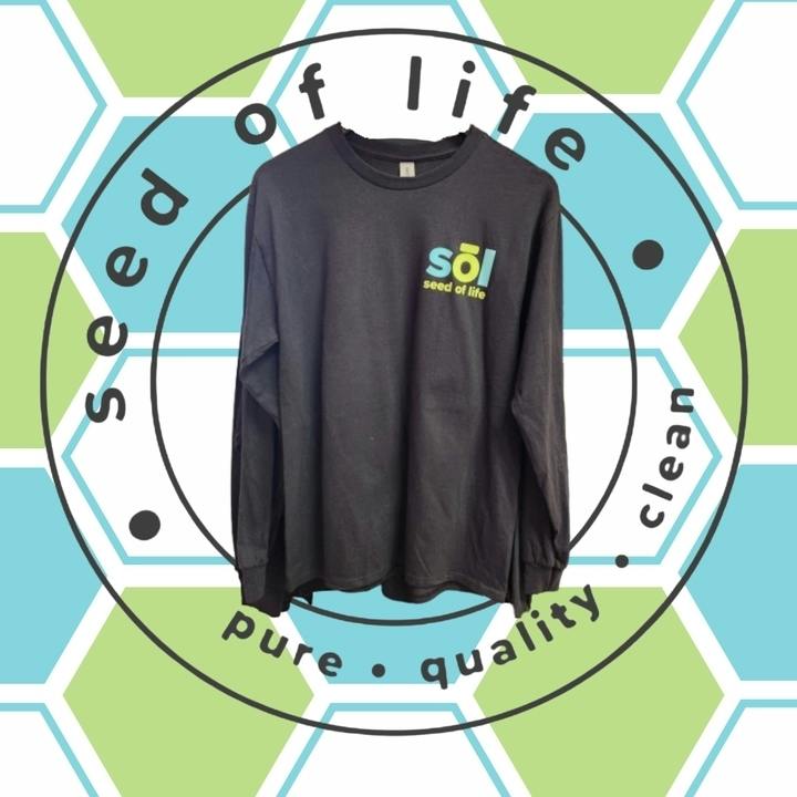 SOL Long Sleeve Shirt - Black at Seed of Life Labs | Miles City Dispensary