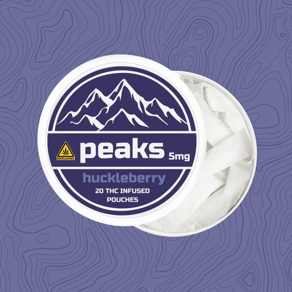 Peaks Huckleberry Infused Pouches 5mg Each | 20 Pack