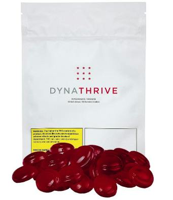 Dynathrive - Pomegranate CBD Soft Chews (30-Pieces) - Hybrid - 30x4.6g