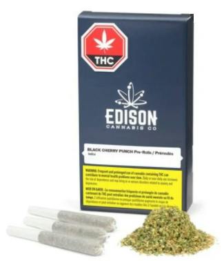 Black Cherry Punch Pre Roll 3 x 0.5g