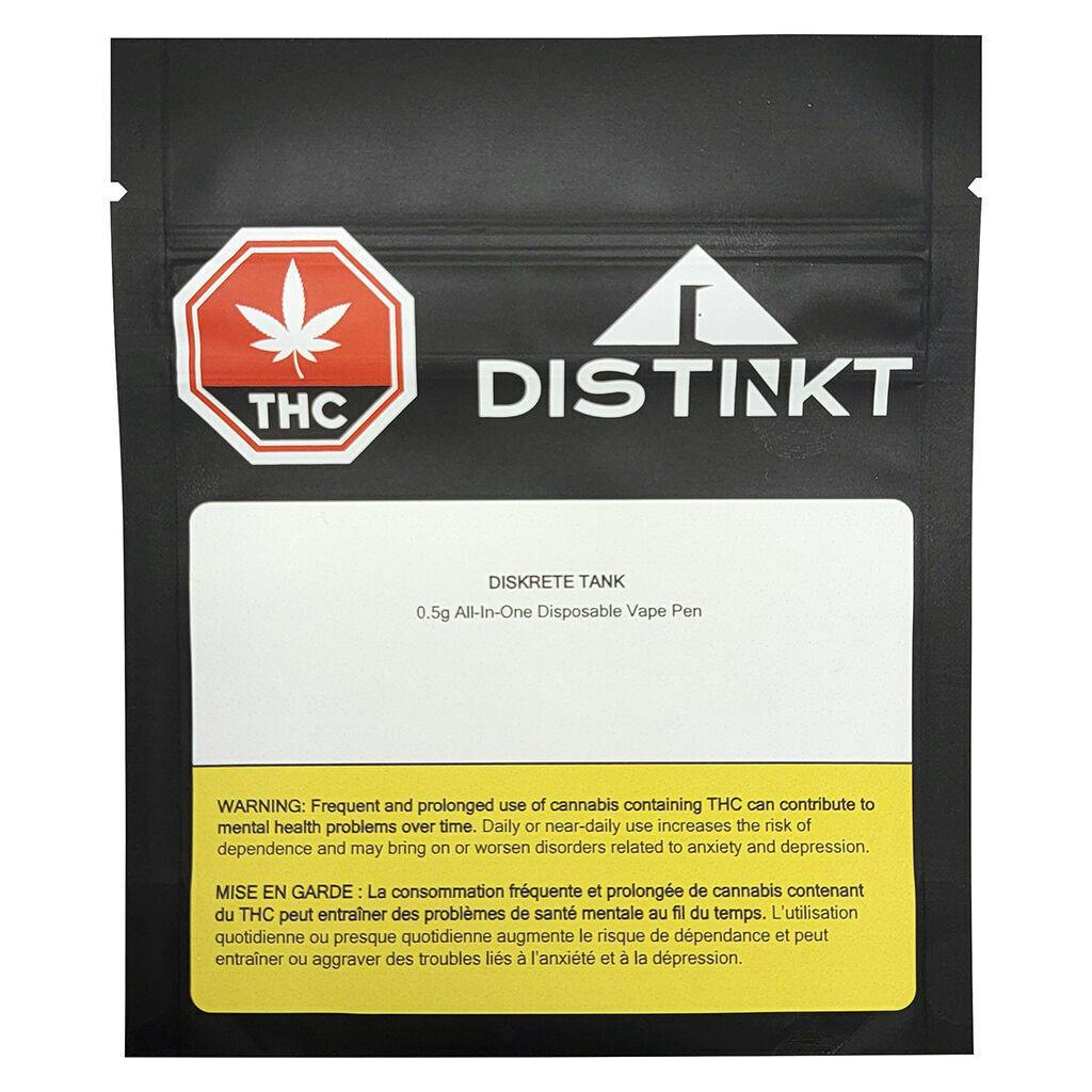 Distinkt - Diskrete Tank Sativa Disposable Pen - 0.5g
