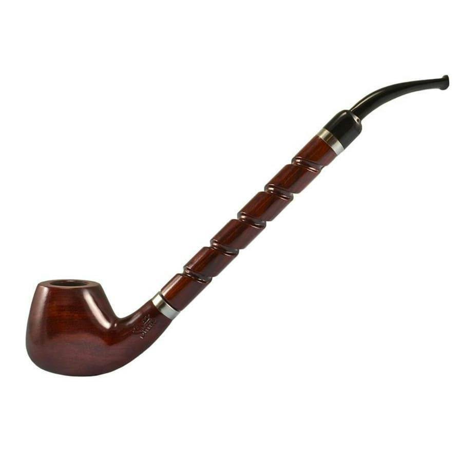 10.5" Bent Brandy Shire Pipe with Long Spiral Shank