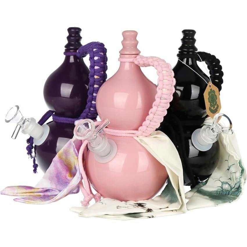 SeshGear, 7.75" Gourd Glass Bong, Assorted Colours