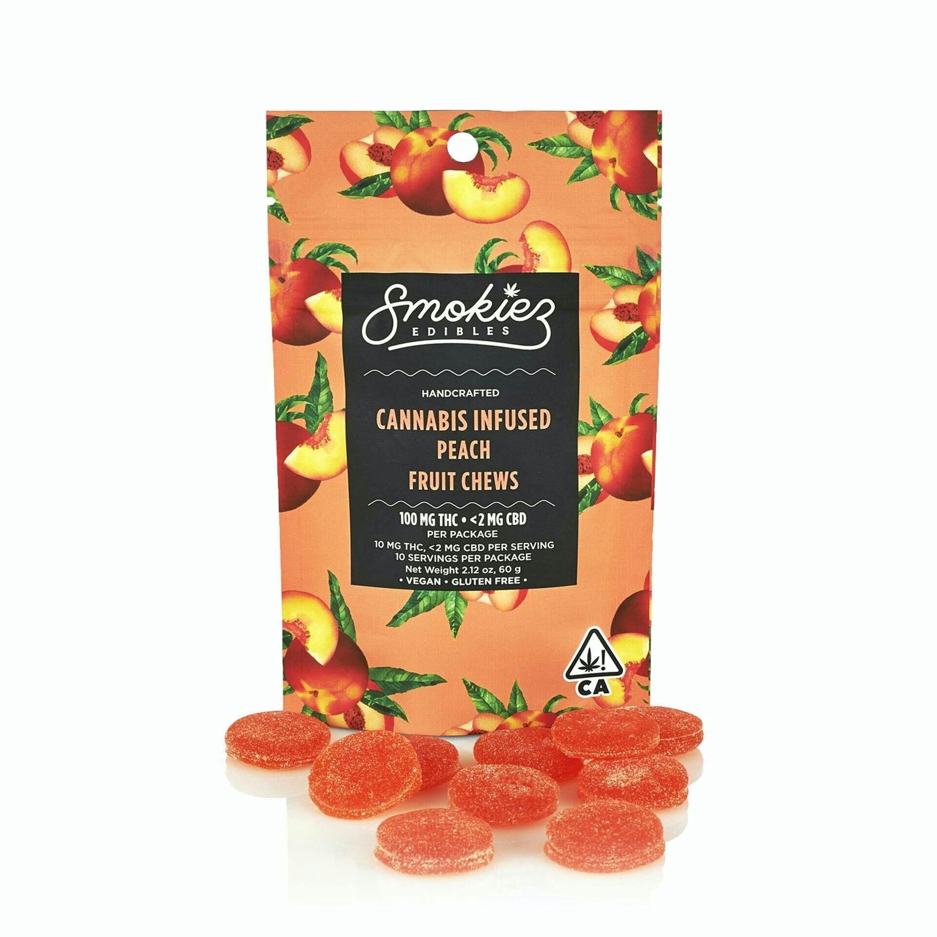 Smokiez Edibles Peach Gummies 10pk